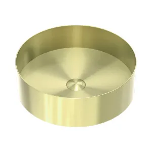 Opal Round 400mm Stainless Steel Basin Brushed Gold by NERO, a Basins for sale on Style Sourcebook