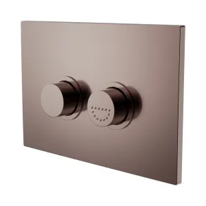 Mecca Care Raised Disabled Care Pneumatic Flush Buttons Plate DDA Accessible Toilet Compliant Brushed Bronze by NERO, a Toilets & Bidets for sale on Style Sourcebook