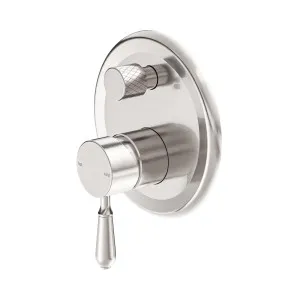 York Shower Mixer With Diverter With Metal Lever Brushed Nickel by NERO, a Shower Heads & Mixers for sale on Style Sourcebook