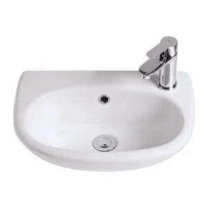 Studio 450 Wall Basin - 1 Tap Hole - Overflow - Inc Fixing Kit by NERO, a Basins for sale on Style Sourcebook