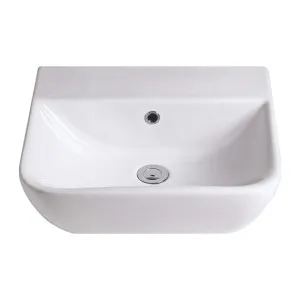 Cygnet 500 Semi Recessed Basin - No Taphole - Overflow by NERO, a Basins for sale on Style Sourcebook