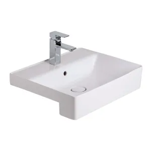 Acacia 550 SupaSleek Semi Recessed Basin - 1 Tap Hole - Overflow by NERO, a Basins for sale on Style Sourcebook
