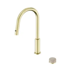 Serenity Progressive Pull Out Kitchen Set With Rome Travertine Handle Brushed Bronze by NERO, a Kitchen Taps & Mixers for sale on Style Sourcebook