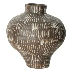 Arbor Vase 15x40cm in Brown / White by OZ Design, a Vases & Jars for sale on Style Sourcebook