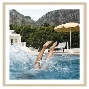 Dip Framed Print in 84 x 84cm Natural by OZ Design, a Prints for sale on Style Sourcebook