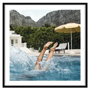 Dip Framed Print in 118 x 118cm Black by OZ Design, a Prints for sale on Style Sourcebook