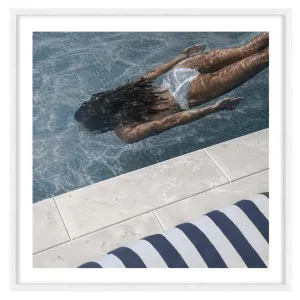 Drift State Framed Print in 118 x 118cm White by OZ Design, a Prints for sale on Style Sourcebook