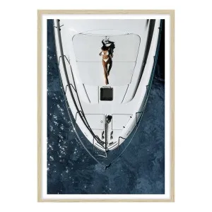 Azure Long Weekend Framed Print in 118 x 165cm Natural by OZ Design, a Prints for sale on Style Sourcebook