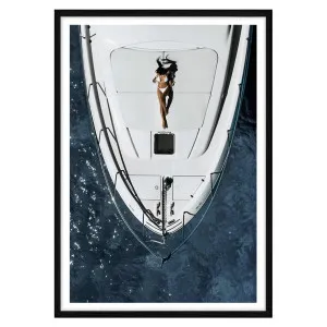 Azure Long Weekend Framed Print in 73 x 103cm Black by OZ Design, a Prints for sale on Style Sourcebook
