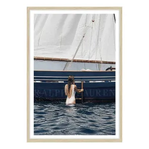 Azure Regatta Framed Print in 73 x 103cm Natural by OZ Design, a Prints for sale on Style Sourcebook