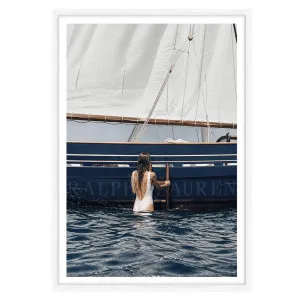 Azure Regatta Framed Print in 61 x 84cm White by OZ Design, a Prints for sale on Style Sourcebook