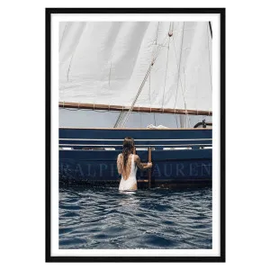 Azure Regatta Framed Print in 118 x 165cm Black by OZ Design, a Prints for sale on Style Sourcebook
