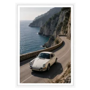 Alta Curva Framed Print in 61 x 84cm White by OZ Design, a Prints for sale on Style Sourcebook