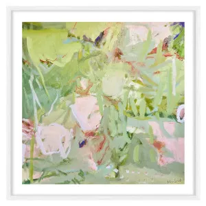 Pleasure of Springs Framed Print in 84 x 84cm White by OZ Design, a Prints for sale on Style Sourcebook