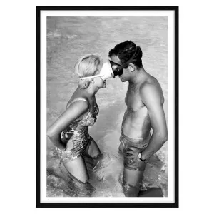 Retro Saltwater Sweethearts Framed Print in 73 x 103cm Black by OZ Design, a Prints for sale on Style Sourcebook