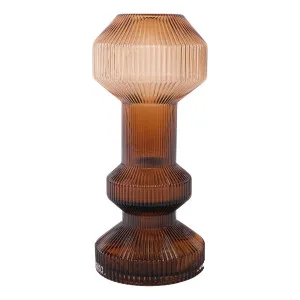 Kane Candle Holder Medium 13x29cm in Brown by OZ Design, a Candle Holders for sale on Style Sourcebook