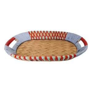 Maine Tray 51x7cm in Blue / Red by OZ Design, a Platters & Serving Boards for sale on Style Sourcebook