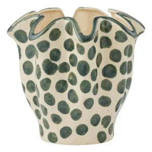 Brun Pot 19x19cm in Ivory / Green by OZ Design, a Vases & Jars for sale on Style Sourcebook