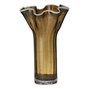 Agnes Vase Large 26x39.5cm in Cocoa / Ivory by OZ Design, a Vases & Jars for sale on Style Sourcebook