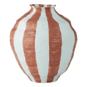 Ligne Vase Large 18x20cm in Mint / Russet by OZ Design, a Vases & Jars for sale on Style Sourcebook