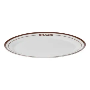 Grazie Oval Platter 36x2.5cm in Cocoa by OZ Design, a Platters & Serving Boards for sale on Style Sourcebook