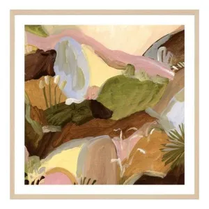 Wildflower Whimsy Summer Framed Print in 83 x 83cm by OZ Design, a Prints for sale on Style Sourcebook