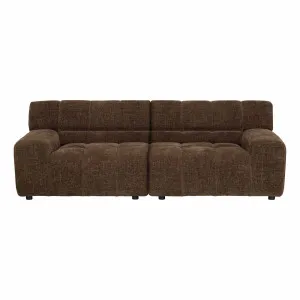 Solstice 3 Seater Sofa (2 Pieces) in Lila Chocolate by OZ Design, a Sofas for sale on Style Sourcebook