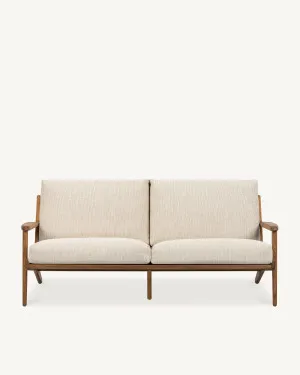 Map 3 Seat Sofa - Walnut & Fabric by The Modern, a Sofas for sale on Style Sourcebook