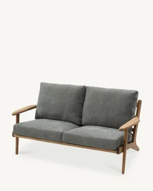 Map 2 Seat Sofa - Walnut & Fabric by The Modern, a Sofas for sale on Style Sourcebook