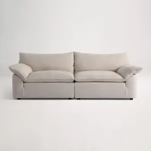 Billow 3 Seat Sofa - Florence Natural by Lounge Lovers, a Sofas for sale on Style Sourcebook