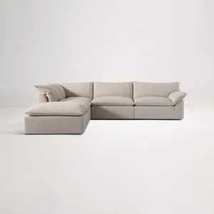 Billow Left Corner Sofa - Florence Natural by Lounge Lovers, a Sofas for sale on Style Sourcebook