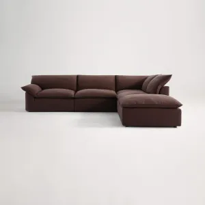 Billow Right Corner Sofa - Amalfi Chocolate by Lounge Lovers, a Sofas for sale on Style Sourcebook