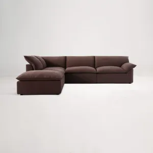Billow Left Corner Sofa - Amalfi Chocolate by Lounge Lovers, a Sofas for sale on Style Sourcebook