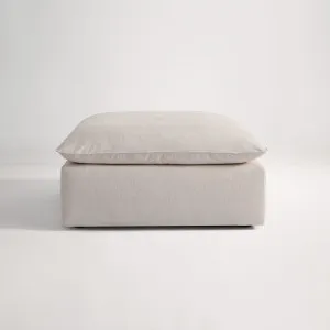 Billow Ottoman - Florence Natural by Lounge Lovers, a Ottomans for sale on Style Sourcebook