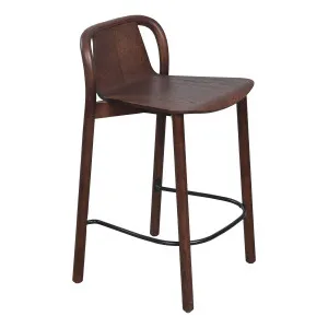 Chester Bar Chair in Dark Walnut by OZ Design, a Bar Stools for sale on Style Sourcebook