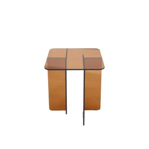 ZELIE - Glass Side Table by European Lifestyle, a Side Table for sale on Style Sourcebook