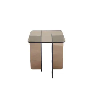 ZELIE - Glass Side Table by European Lifestyle, a Side Table for sale on Style Sourcebook