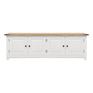 Mango Creek Entertainment Unit 4 Doors 207cm in Clear / White by OZ Design, a Entertainment Units & TV Stands for sale on Style Sourcebook