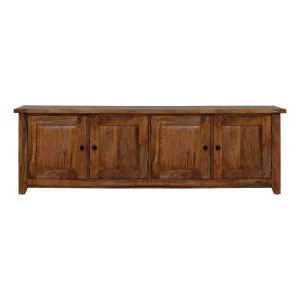 Mango Creek Entertainment Unit 3 Doors 207cm in Rustic Chocolate by OZ Design, a Entertainment Units & TV Stands for sale on Style Sourcebook