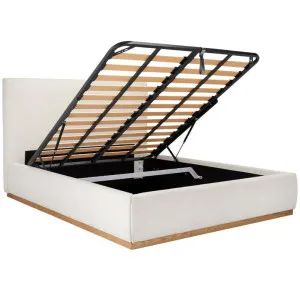 Haven Gas Lift Bed California Ivory Double by James Lane, a Beds & Bed Frames for sale on Style Sourcebook