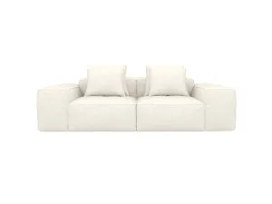 Riley Boucle Ivory Modular Sofa - 2 Seater by James Lane, a Sofas for sale on Style Sourcebook