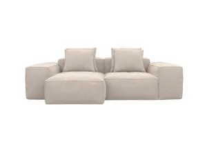 Riley Boucle Pumice Modular Chaise Sofa - 2 Seater by James Lane, a Sofas for sale on Style Sourcebook
