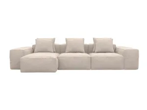 Riley Boucle Pumice Modular Chaise Sofa - 3 Seater by James Lane, a Sofas for sale on Style Sourcebook