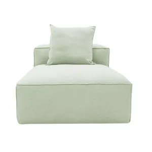 Riley Chaise Module Slip Cover Linen Charcoal by James Lane, a Sofas for sale on Style Sourcebook