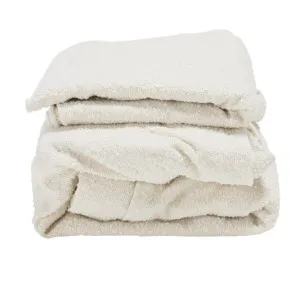 Riley Small Ottoman Slip Cover Boucle Ivory by James Lane, a Ottomans for sale on Style Sourcebook
