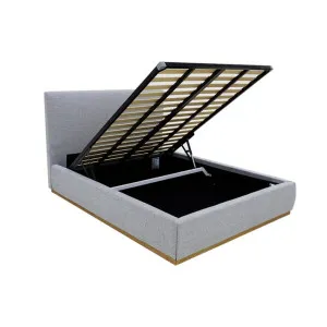 Haven Gas Lift Bed California Slate Queen by James Lane, a Beds & Bed Frames for sale on Style Sourcebook