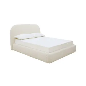 Capri Gas Lift Bed Boucle Ivory Queen by James Lane, a Beds & Bed Frames for sale on Style Sourcebook