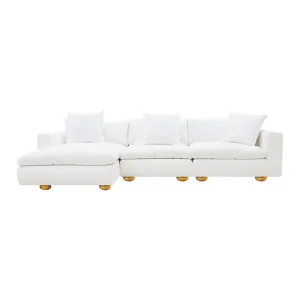 Tully Muse Frost Chaise Sofa Left Facing - 3 Seater by James Lane, a Sofas for sale on Style Sourcebook