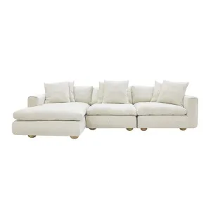 Tully Muse Flax Chaise Sofa Left Facing - 3 Seater by James Lane, a Sofas for sale on Style Sourcebook
