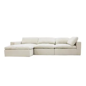 Cloud Deep Muse Flax Modular Chaise Sofa Left Facing - 3 Seater by James Lane, a Sofas for sale on Style Sourcebook